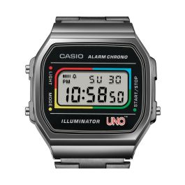 Reloj Hombre Casio A168WEUC-1AER Negro Gris (Ø 36 mm)