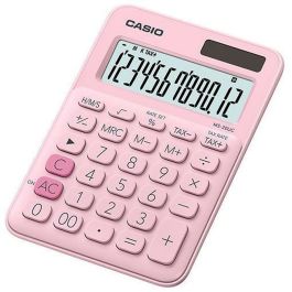 Calculadora Casio Ms-20Uc-Pk Sobremesa 12 Digitos Tax +-- Color Rosa
