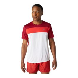 Camiseta de Manga Corta Hombre Asics Race Blanco Rojo Precio: 37.94999956. SKU: S6430891