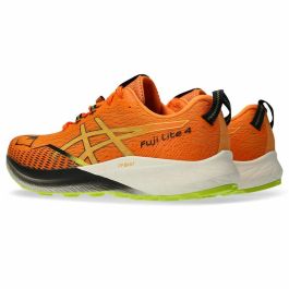 Zapatillas de Running para Adultos Asics Fuji Lite 4 Montaña Hombre Naranja