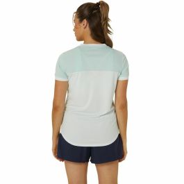 Camiseta Deportiva de Manga Corta Asics Court Blanco Mujer Tenis