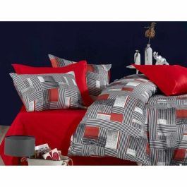 Juego de Cama 220x240 cm + 2 Fundas de Almohada 60x60 cm 100% Poliéster Microsatén Gris ASI8684282611585