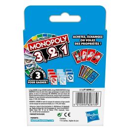 Juego Cartas Monopoly 3,2,1 En Frances F1699 Hasbro Gaming