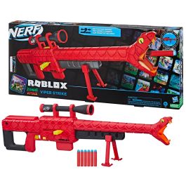 Nerf F5483 Cobra Roblox Blaster Réplica Videojuego Lanza hasta 6 Dardos Original Hasbro +8 Años
