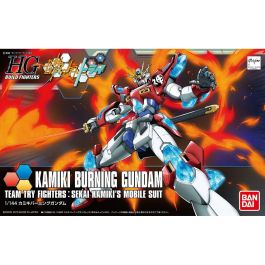 BANDAI HOBBY Figura Kamiki Burning Gundam High Grade 1/144 - Gundam Build Fighters Try, Material PS, PE