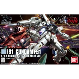BANDAI HOBBY F91 Model Kit Mobile Suit Gundam F91 Figura Articulada 1/144 – 13cm Montaje Sin Pegamento