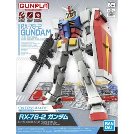 BANDAI HOBBY Figura RX-78-2 Gundam Mobile Suit Entry Grade 1/144
