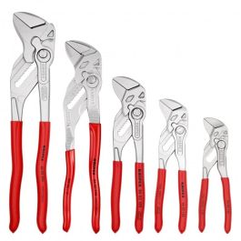 Knipex 00 19 55 S4 Juego de Alicates Zangenschlüssel Kult, Acero y Plástico, Mangos Rojos, 125 mm