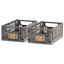 Day Juego De 2 Caja Plegable 25x16.5 cm Gris Oscuro