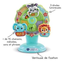 Vtech Baby Rueda de la Fortuna Baby Loulous - Juguete interactivo con sonidos, luces y 3 animales para bebés 6-36 meses