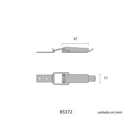 Edm Cierre leva pequeño cromado