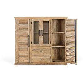 Giner Y Colomer Alacena Madera de Mango 2 Puertas Cristal 2 Puertas Madera
