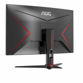 Aoc Monitor Led 23.6 Pulgadas C24 gr2Ae Full HD, Curvo, 165Hz, FreeSync, 1ms, VA, Negro/Rojo