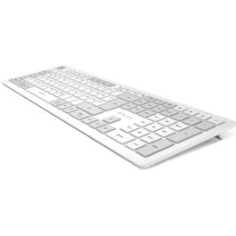 SHARKOON OfficePal K30W Teclado Rubberdome blanco con distribución DE