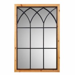 Espejo de pared Alexandra House Living Negro 2 x 90 x 60 cm Rectangular