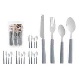 Set 16 Cubiertos Kinvara con Cubertero Gris 22x37x4 cm - Metal y Plástico (6 Unidades) Set 16 Cubiertos Kinvara con Cubertero Gris 22x37x4 cm - Metal y Plástico (6 Unidades)