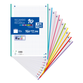 Oxford Classic 160H Hojas Sueltas A4 90gr 5x5mm 4 Taladros 10 Bandas Colores Precio: 7.49999987. SKU: B1FRDNR6AV