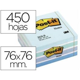 Post-It Cubo De Notas Multicolor 5x90 Hojas 76x76 Tonos Azul Pastel Precio: 9.0749998427. SKU: B1H4VAAALY