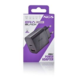 Cargador para Portátil NGS ERA20WBLACK 20 W Negro