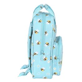 Mochila Escolar Safta Abeja Azul claro 20 x 28 x 8 cm Mochila Escolar Safta Abeja Azul claro 20 x 28 x 8 cm