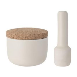 Berghoff 3950032 Mortero y Maza Pequeño para Hierbas y Especias, Conserva Aromas y Sabores