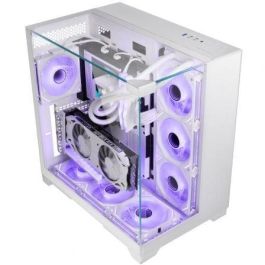 Mars Gaming MCVISIONW Caja Gaming Minitorre Panorámica Triple Cristal Templado Blanca ATX/MicroATX/Mini-ITX Soporte Refrigeración Líquida