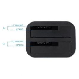 TooQ TQDS-805G Docking Station para Discos Duros 2.5/3.5" HDD/SSD USB 3.0/3.1 Gen1 con Clonación Autónoma 8TB SATA Gris Aluminio