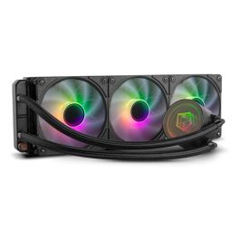 NOX Hummer NXHUMMERM360ARGB sistema de refrigeración para ordenador Procesador Sistema de refrigeración líquida todo en uno 12 cm Negro 1 pieza(s)