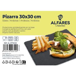 Bandeja Pizarra 30x30 cm Alfares - Santa Clara (12 Unidades) Bandeja Pizarra 30x30 cm Alfares - Santa Clara (12 Unidades)