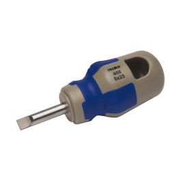 Irimo Destornillador carrocero punta plana 5,5 x 25 mm, mango bimaterial, referencia 408-5.5-25, para uso intensivo