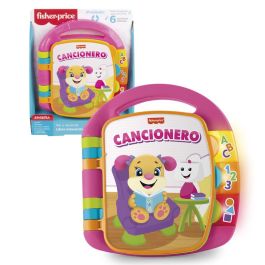 Fisher-Price Dlf23 Libro Interactivo de Aprendizaje para Bebés +6 meses, con Canciones, Letras, Números, Colores, Español - Color Rosa