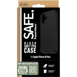 PanzerGlass Funda SAFE TPU Negra para iPhone 16 Plus