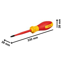 BOSCH Destornillador VDE TX25x100 - Aislado hasta 1000 V con mango de elastómero antideslizante AAAKI07560