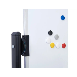 Rocada Pizarra Blanca Magnética Lacada Soporte Volteable Doble Cara 120x90 cm