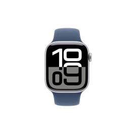 Apple MWWA3QL/A Watch Series 10 GPS 42mm Caja Aluminio Correa Deportiva Azul Denim S/M - Salud Avanzada, Sumergible 50m, Pantalla Retina LTPO3