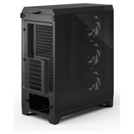 Fractal Design Meshify 3 Caja Negra con Ventana de Vidrio Templado para PC ATX/EATX/Micro-ATX/Mini-ITX, 7 Ranuras de Expansión, Compatible con Juego