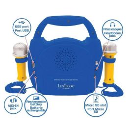 Lexibook Mp320Paz Karaoke Digital Portátil Inalámbrico Bluetooth Patrulla Canina con 2 Micrófonos para Niños +3 Años