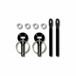 OCC Motorsport OCCRC003 - Kit Cierre Capot Competición Muelles Negro Acero Inoxidable. Máxima Resistencia para Rally y Pilotos.