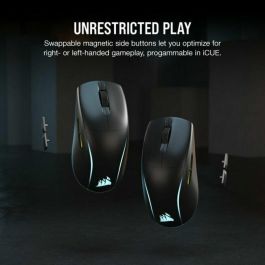 Corsair COR1716021245643 M75 Wireless Ratón inalámbrico para juegos, ambidiestro, RGB