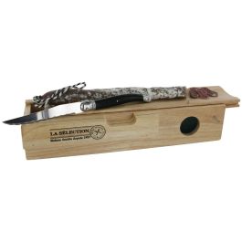 Cook Concept Industriel Caja/Tabla Embutido con Cuchillo 33x8,5x8 cm
