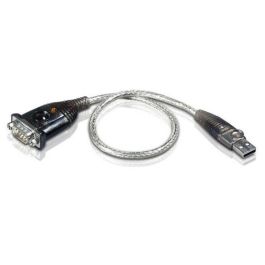 Aten UC232A cambiador de género para cable USB RS-232 Plata