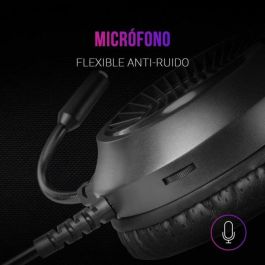 Auriculares Gaming con Micrófono Mars Gaming MH120/ Jack 3.5/ Negros