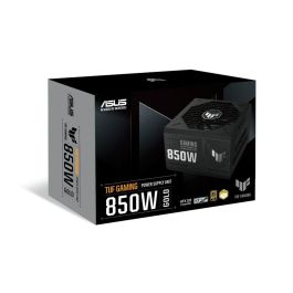 FUENTE ALIMENTACION ASUS TUF-GAMING-850G,850W,CONECTOR 12VHPWR (Fully Modular Power Supply, 80+ Gold Certified, ATX 3.0 Compatible, Military-grade Components, Dual Ball Bearing, Axial-tech Fan, PCB Coating, 10 Year Warranty)