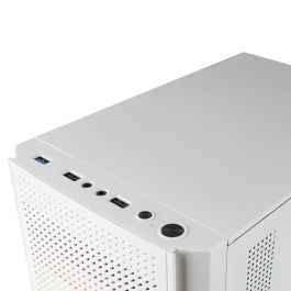 Caja Semitorre ATX Mars Gaming MC300W Blanco RGB