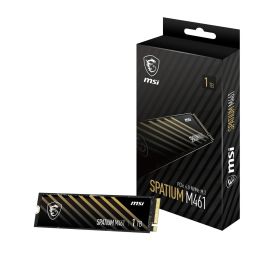 MSI S78-440L1D0-P83 SSD M.2 1TB PCI Express 4.0 3D NAND NVMe para PC, Lectura 5000 MB/s, Escritura 3200 MB/s