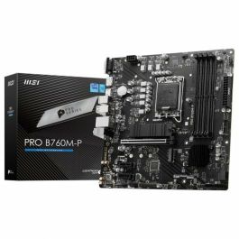 Placa MSI Pro B760M-P,Intel,1700,B760,4Ddr5,192Gb,Vga+Hdmi+Dp,4Sata+2M.2,4Usb3.2,Gblan,Matx Precio: 117.49999998. SKU: B16R8RAV6E