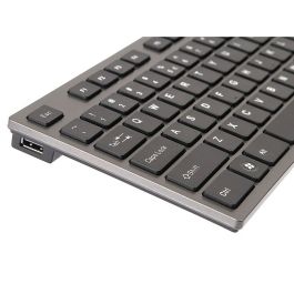 Teclado A4 Tech KV-300H QWERTY Negro Gris Monocromo Negro/Gris