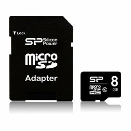 Tarjeta de Memoria Micro SD con Adaptador Silicon Power SP008GBSTHBU1V10SP 8 GB Precio: 9.9499994. SKU: S7700799
