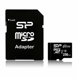Tarjeta de Memoria Micro SD con Adaptador Silicon Power SP256GBSTXBU1V10SP 256 GB