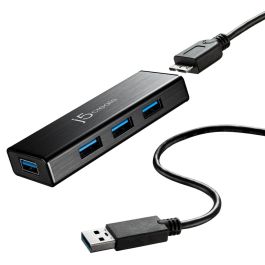 Hub USB j5create JUH340-N Negro 60 cm (1 unidad) Precio: 39.79000058. SKU: B1HF2PA43G